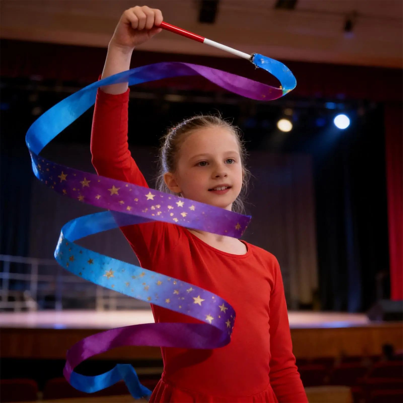 Ribbon Dancing Wands Colorful Foldable Gradient Twirling Streamers Dance Twirling Sticks Party Favors for Parties Classrooms