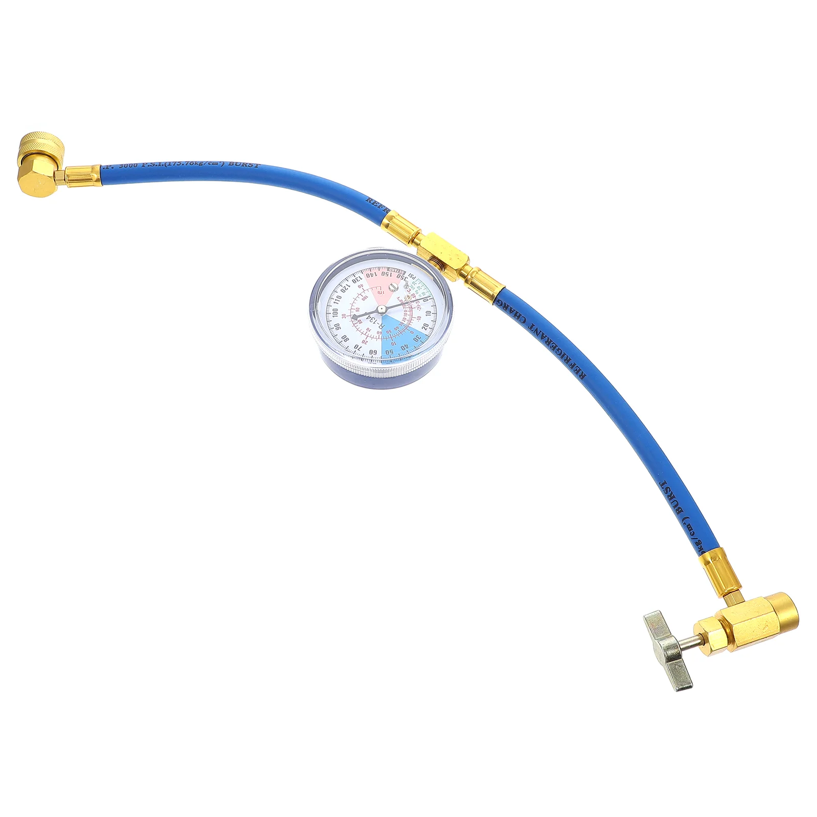 Refrigerant Hoses Hvac Fluoride Tube with Gauge European and American Pressure for Filling