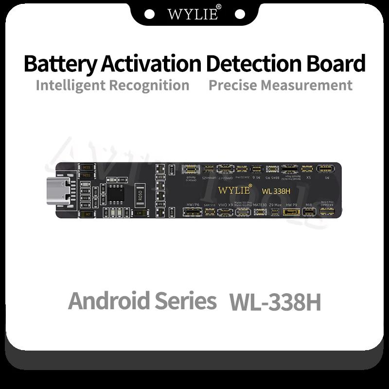 Placa de activación de batería integrada para teléfono inteligente WYLIE para IPHONE 5-15PM, placa de detección de la serie Android, batería de activación con un clic