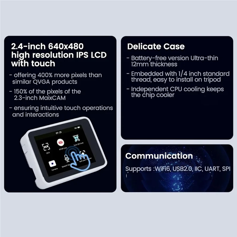 AAAEL-Maixcam Pro AI Development Board NPU Vision Camera Lmage Processing Audio Yolo Contest OS04A10 Camera