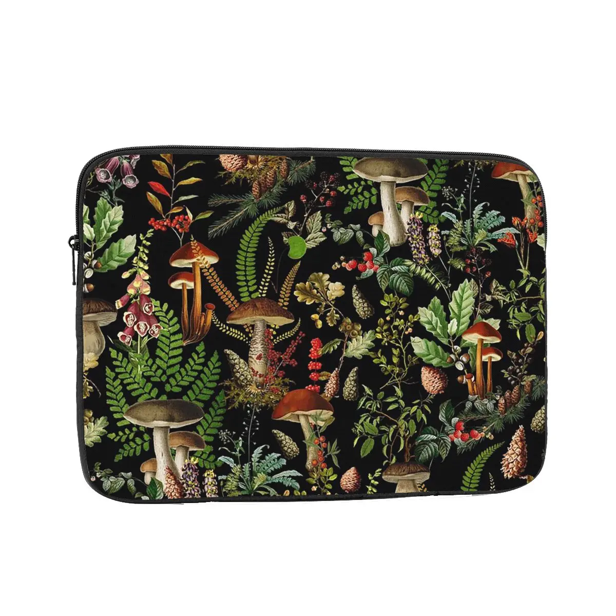 

Vintage Midnight Mushrooms Forest Pattern Laptop Sleeve Cover Bag 10 12 13 15 17 Inch Notebook Bag Sleeve Tablet Shockproof Case