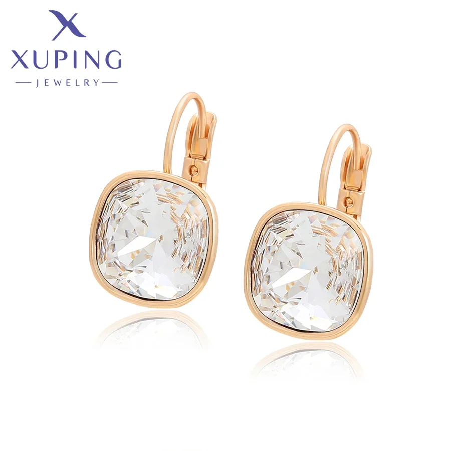 Xuping Jewelry Fashion New Arrival Elegant Square Crystal Earring for Women Gift A00414921