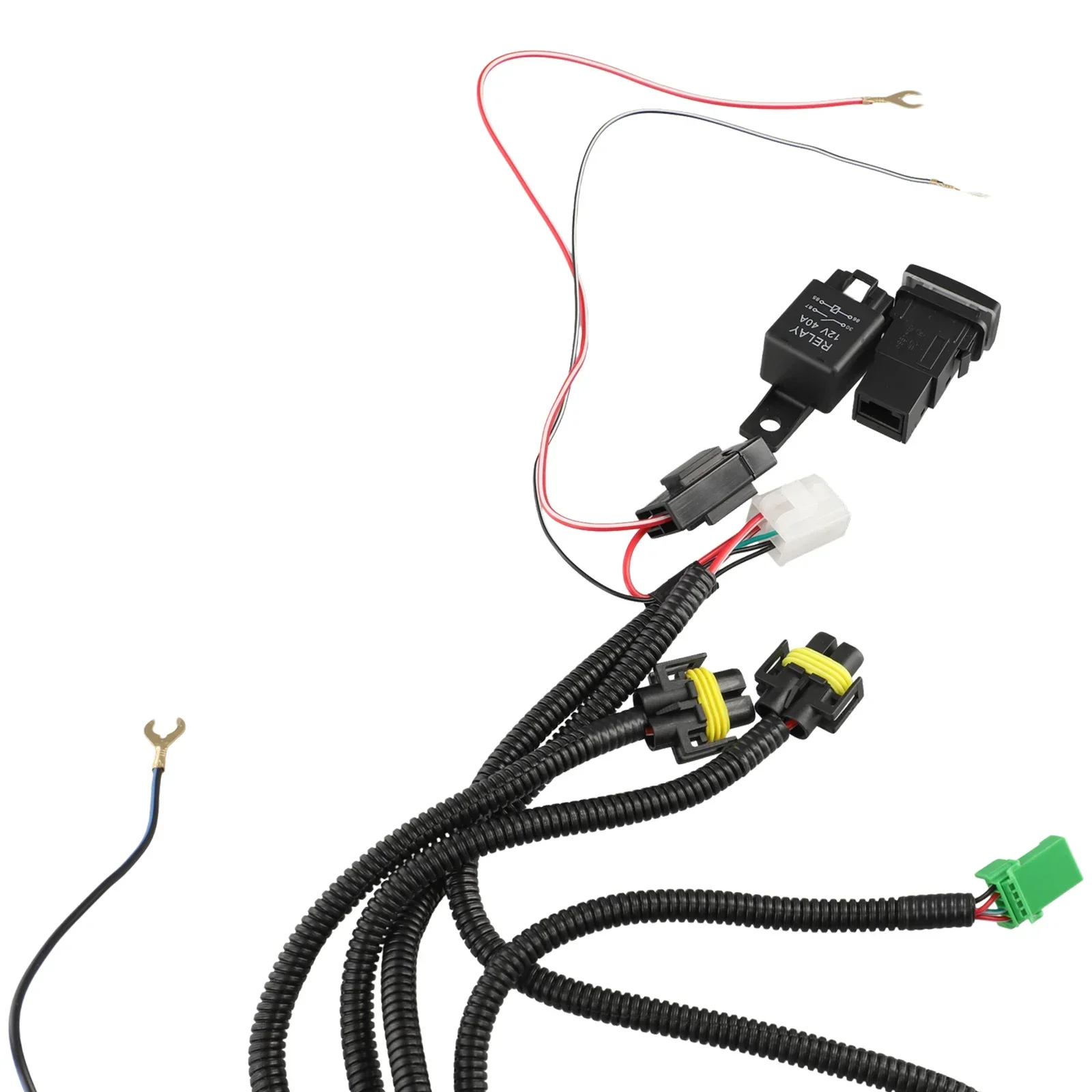 H11 luz antiniebla arnés de cableado enchufe LED-interruptor de indicador relé automotriz para Honda para Ford la mayoría de los modelos de coches