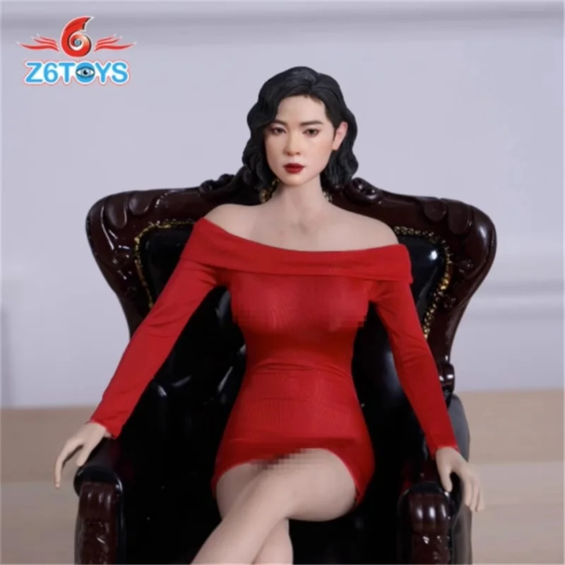 Z6TOYS Z004 1/6 Female Soldier Asian Goddess Gaoye Head Carving Sculpture Model Fit 12'' Action Figures Body In Stock