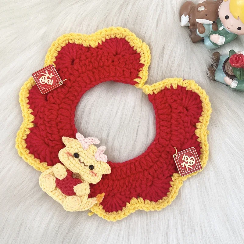 

Y Pet Knitted Scarf Scarf Cat Dog Scarf Collar Pocket Festive Accessories Hat Ornament