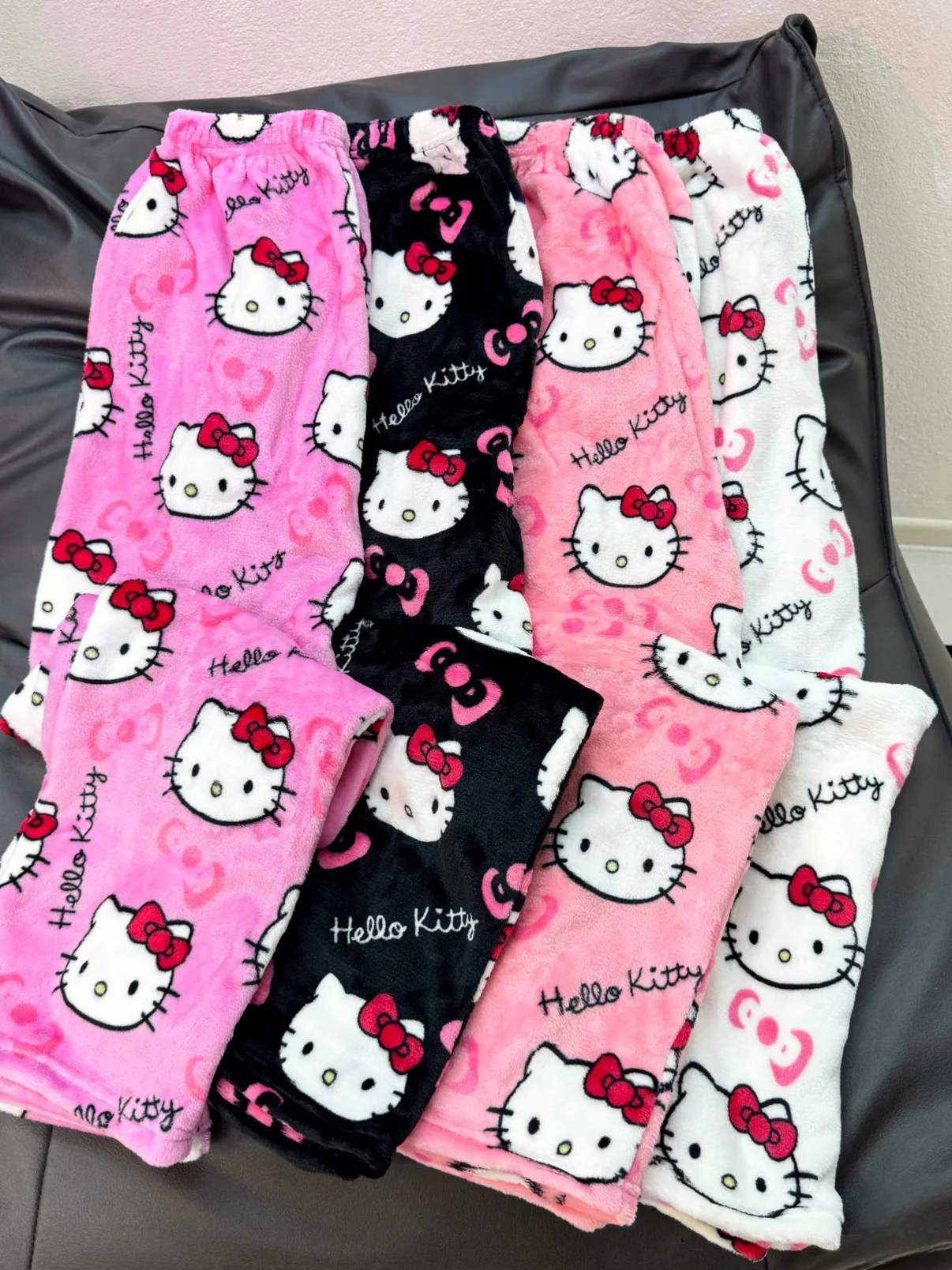 2025 New Hello Kitty Pajamas Pants Anime Women's Pajama Pants Cartoon Couple Home Sleepwear Trousers Leisure Home Clothing