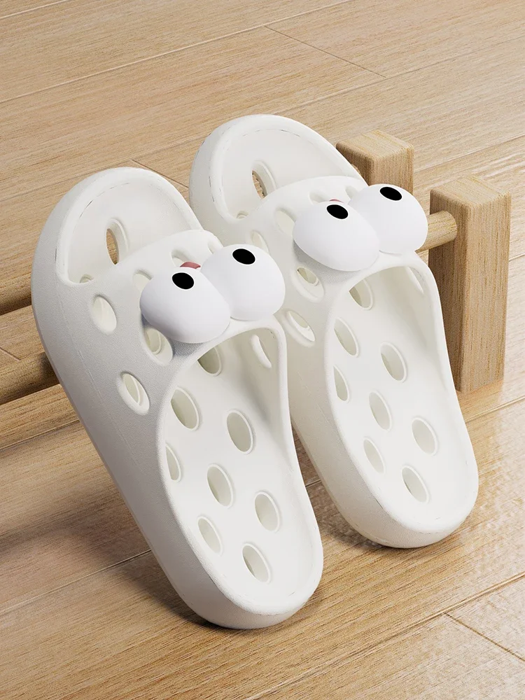 Zapatillas de baño con fugas, antideslizantes, de secado rápido, para parejas, para hombres y mujeres, uso interior en el hogar, zapatillas de ducha