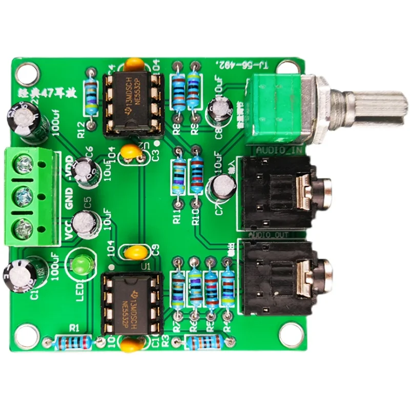 DIY Kit 47 Classic Headphone Amplifier Preamplifier Circuit Board Soldering Practice Loose Parts