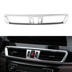 Car Center Console Air Conditioning Vent Trim for BMW X1 F48 2016 - 2022 AC Outlet Frame Decoration Cover Sticker Accessories