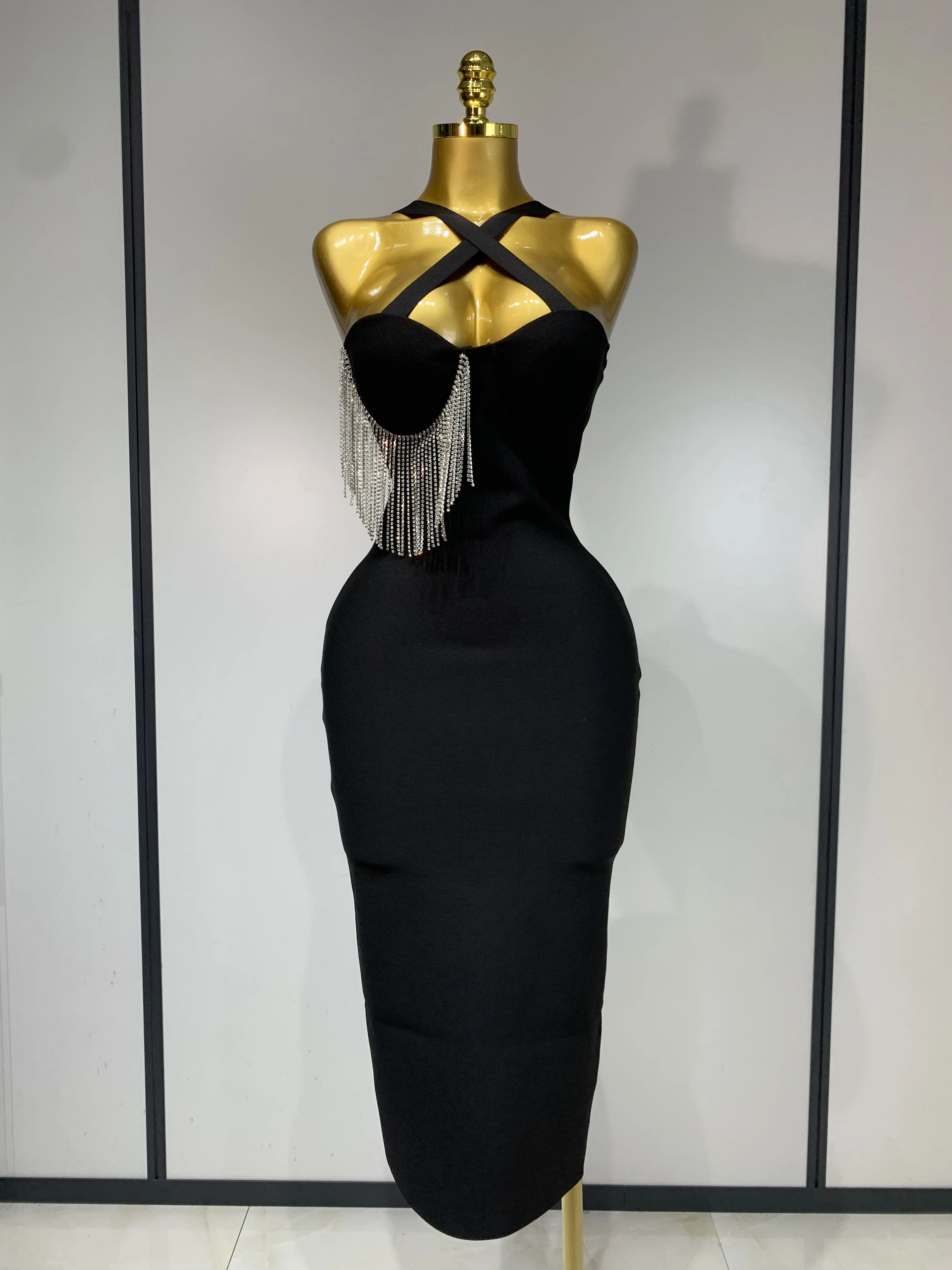 Women Sexy Diamonds Tassel Crystal Midi Black Bodycon Bandage Dress 2025 Elegant Evening Party Luxury Birthday Dresses Vestido - AliExpress 200000345 Women Sexy Diamonds Tassel Crystal Midi Black Bodycon Bandage Dress 2025 Elegant Evening Party Luxury Birthday Dresses Vestido - AliExpress 200000345