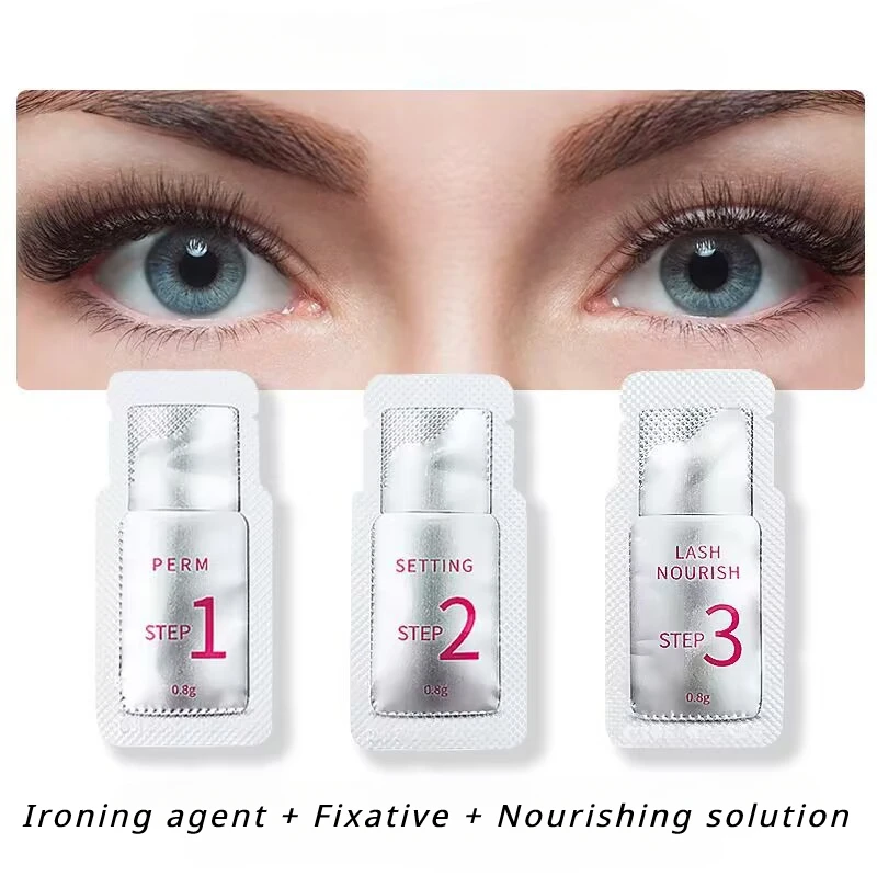 3 Stuks/partij #1 #2 #3 Sachet Lash Lift Lotion Wimper Permanent Lash Lifting Kit Wimper Voeding Lotion Oogmake-Up Tools