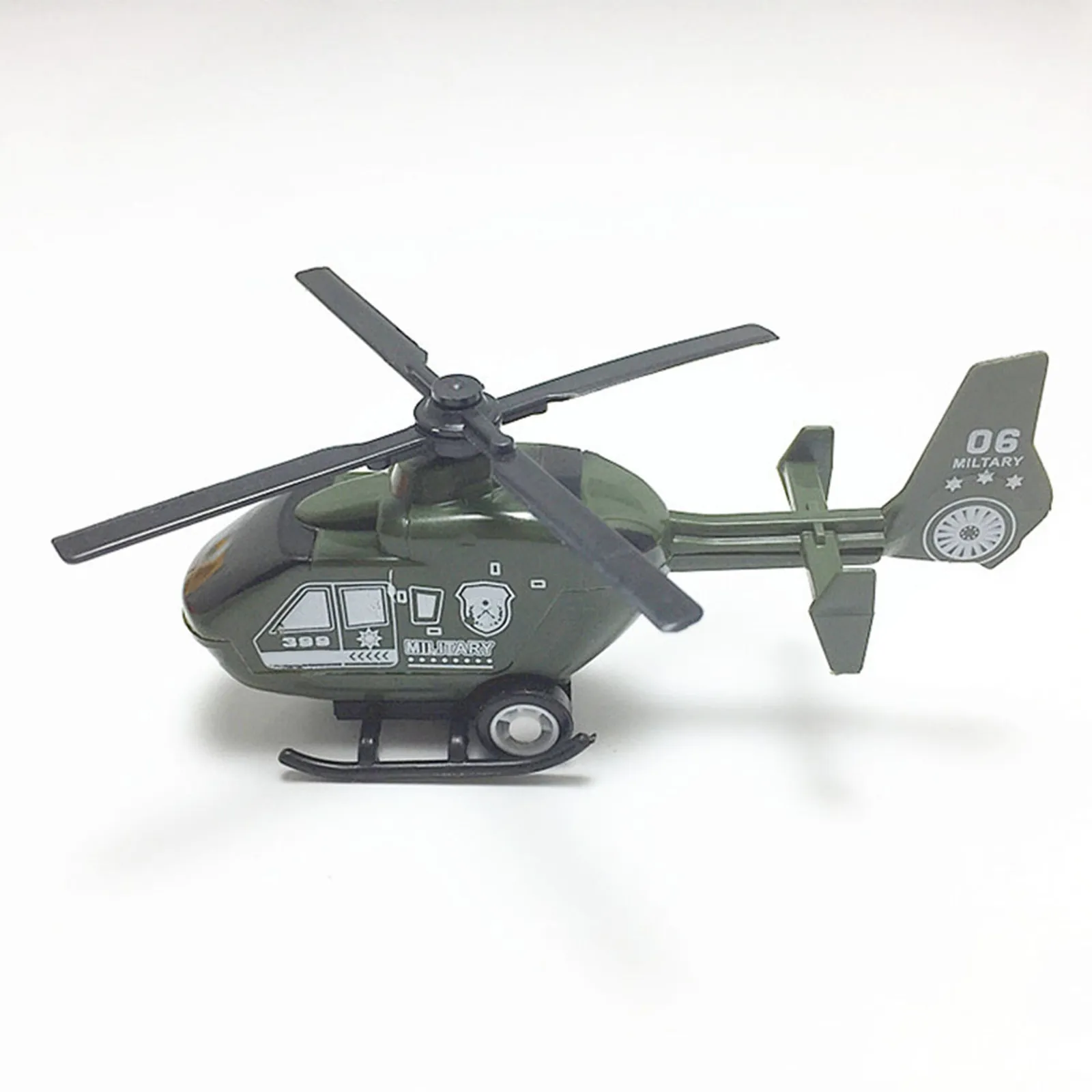 6Pcs Mini Pullback Helicopter Inertia Planes Realistic Plastic Kids Outdoor Playing Gifts Aviation Themes Random Color