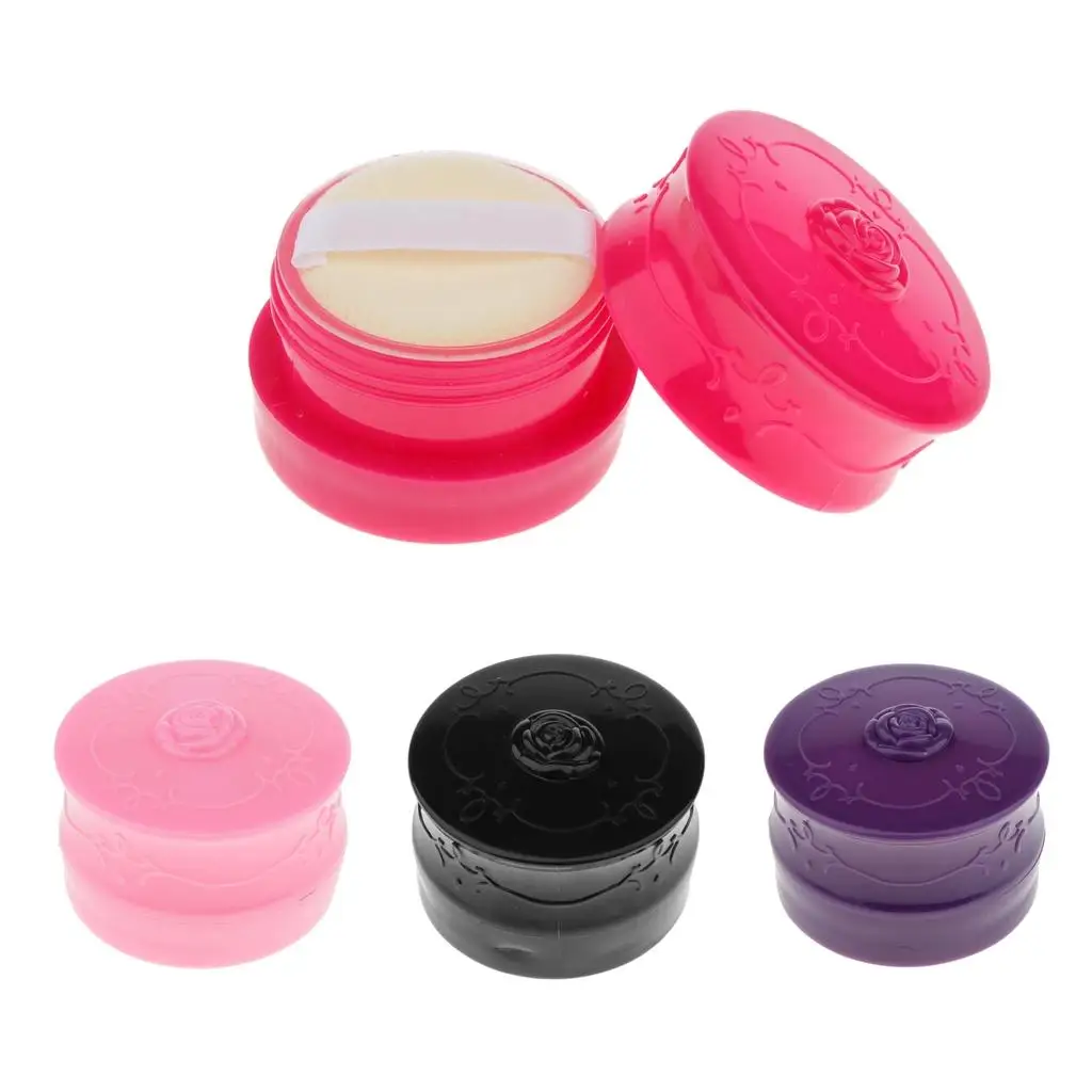 5.5*3.5cm Refillable Empty Cosmetic Sifter Jar Loose Puff Container