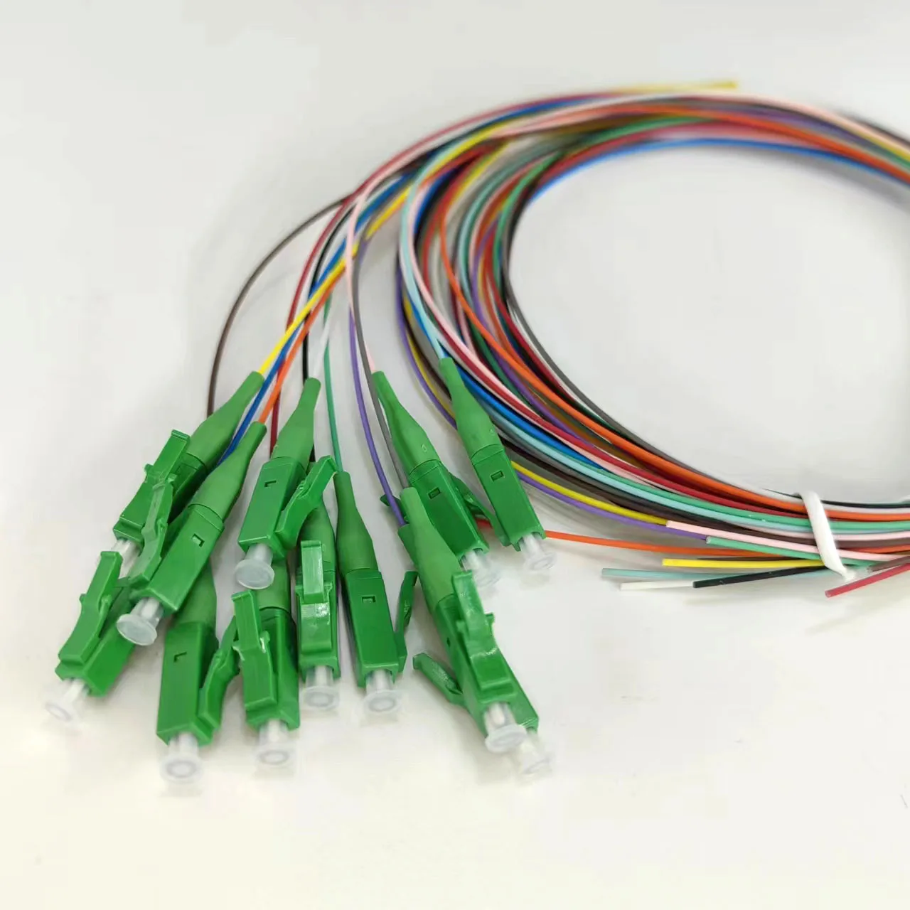 Fiber Pigtail 12 Colors LC/APC-SM(9/125) 0.9mm Cable  Optical Fiber  colorful Pigtail  Single Mode Simplex  High Quality