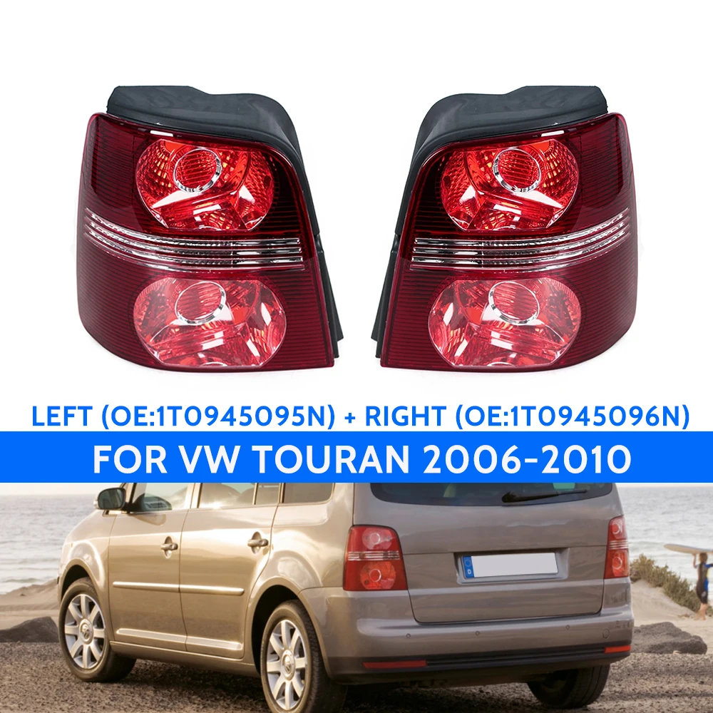 1 paar Schwanz Hinten Licht Abdeckung Gehäuse Für 06-10 Volkswagen Touran Ersatz Auto Zubehör Links und Rechts