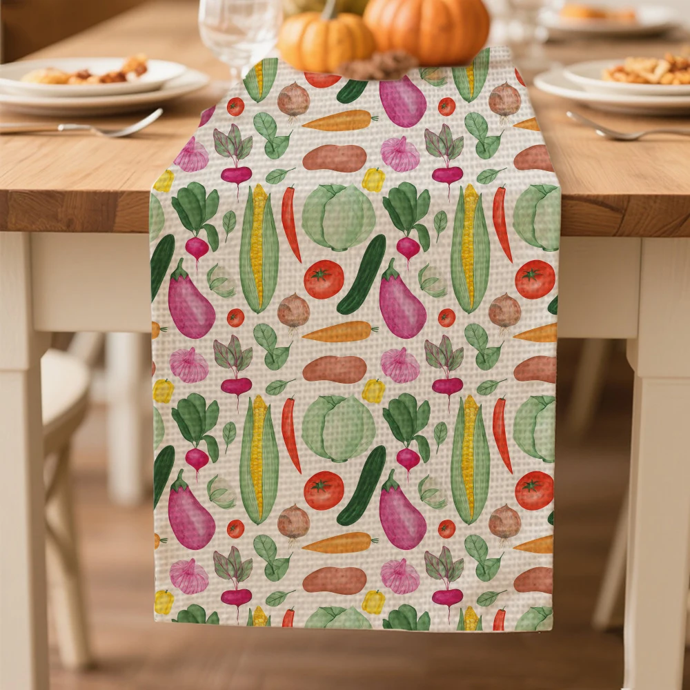 

autumn table runners Table decoration and accessories for Harvest Festival Day Thanksgiving Day tablecloth