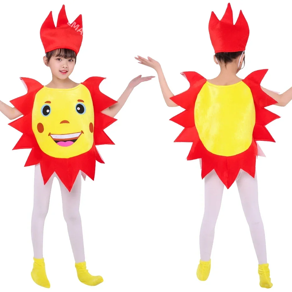 Boy and Girl Sun/Moon/Star/Cloud/Raindrop Cartoon Costume for Stage performance and role-playing themed activities