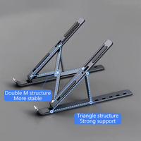 8 Gear Foldable Laptop Stand Holder Portable Notebook Support Base Adjustable Riser Cooling Bracket Laptop Cooler Accessories