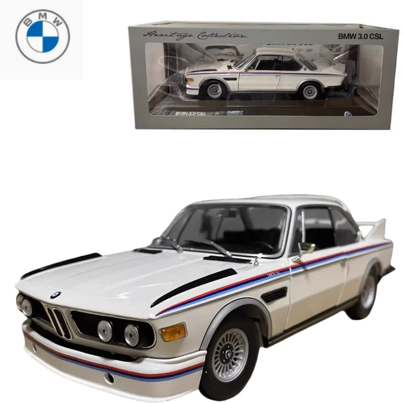 1:18 BMW CSL25 BMW3.0 CSL legering compressie as miniatuur simulatie model, volwassen decoratie, jongen speelgoed, verjaardagscadeautjes voor kinderen