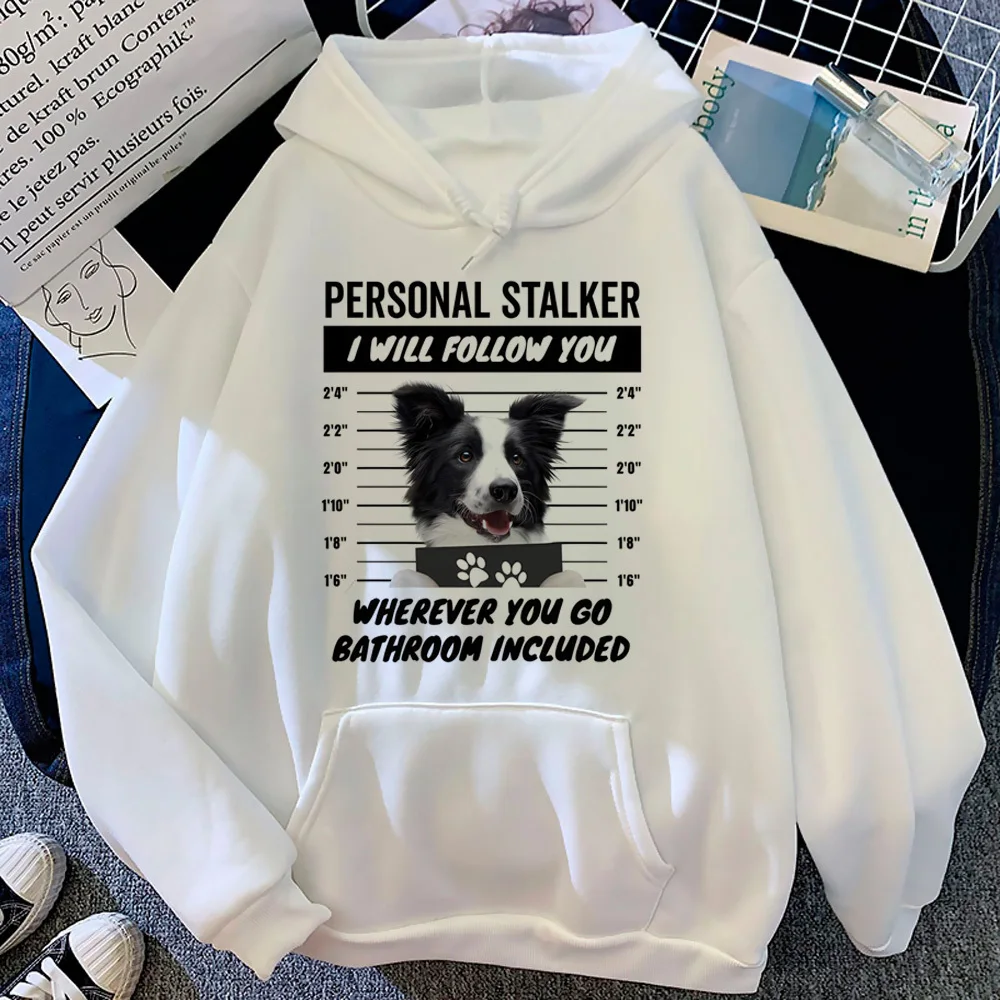 Border Collie hoodie patterned printed design funny clothes for teens girl pullover patterned manga