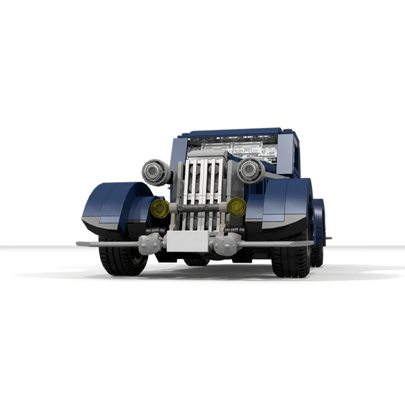 477pcs MOC Model Team Fordes 40 V8 3-Window Coupe Navy Model Toys Building Blocks Architecture Christmas Gift DIY Idea Display