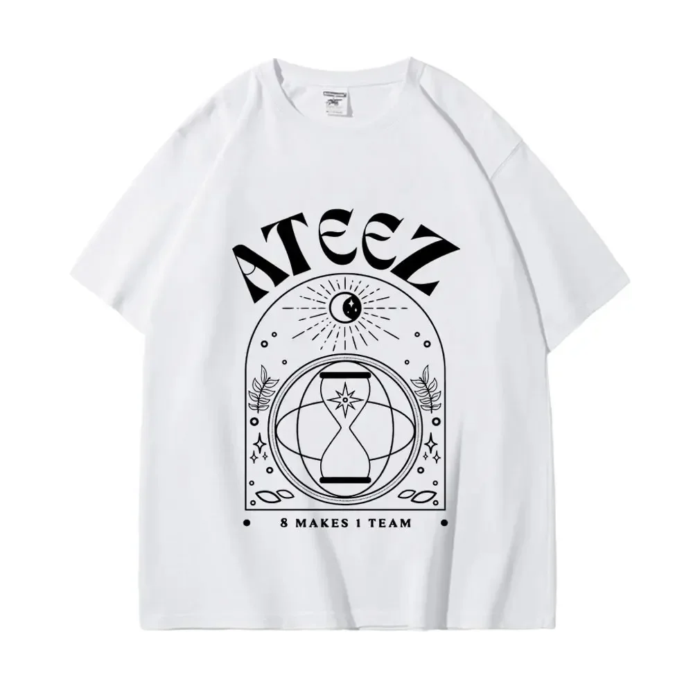 Limited Edition Ateez Graphic T Shirts Fashion Hip Hop Vintage Short Sleeve T-shirt Men Women Harajuku Kpop Oversized T-shirts