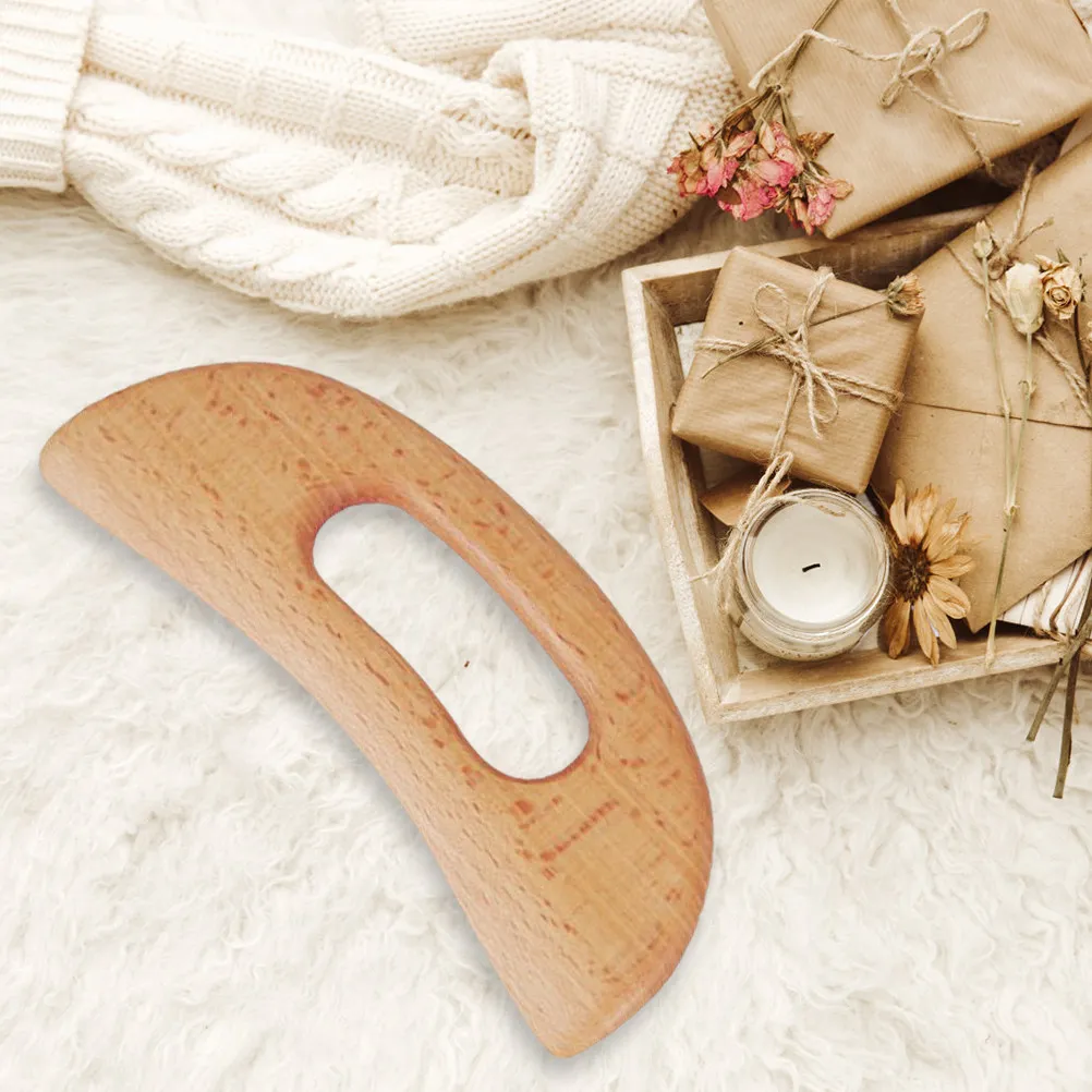 

2Pcs Wooden Gua Sha Scraping Boards Polished Massage Tools for Meridian Dredging Blood Circulation Boost Facial and Body