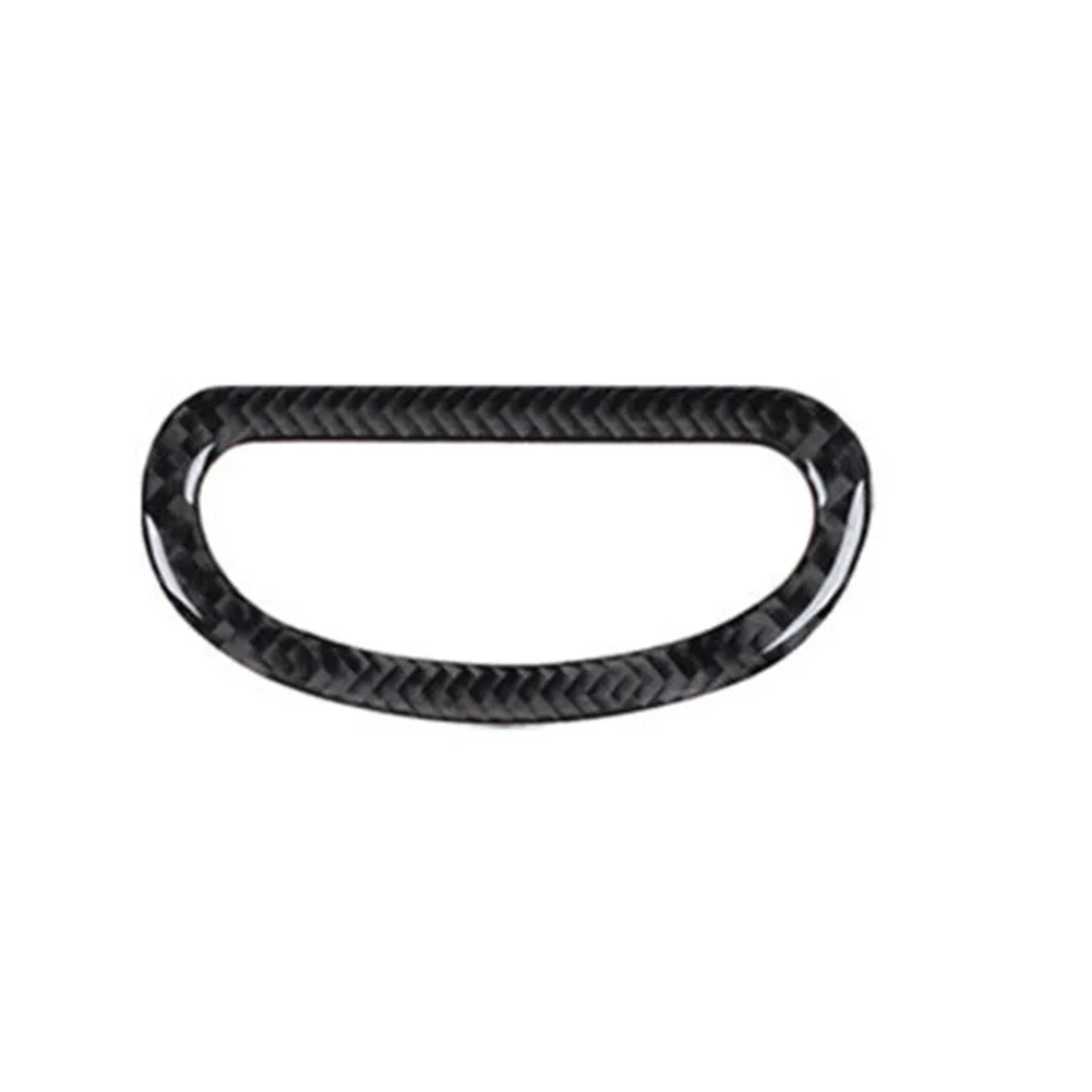 フィアット 500L 2014 2017 カーボンファイバーフロアコンソールスイッチボタンパネルカバートリムスタイリッシュなインテリアアップグレード用