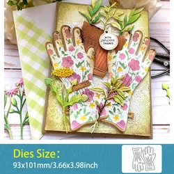 Guantes de herramientas troqueles de corte para álbum de recortes, papel artesanal, fabricación de tarjetas, plantilla en relieve, troquel de plantilla de punzón