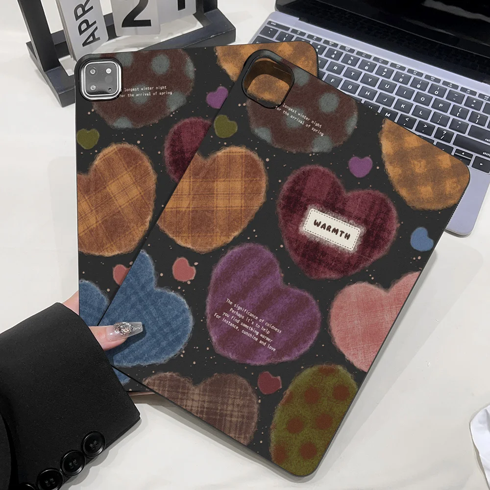Fashion Check Heart Case For Xiaomi Mi Pad 8 Pro 11.2 2025 Case Pad Mini 8.8 Poco Pad 12.1 7S 7 Pro 11.2 6S 6 Pro 11 Back Cover