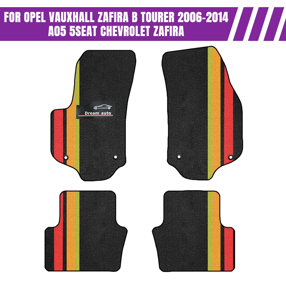

Custom Car Floor Mats For Opel Vauxhall zafira B Tourer 2006–2014 A05 5seat Chevrolet Zafira Auto Carpets Accessorie