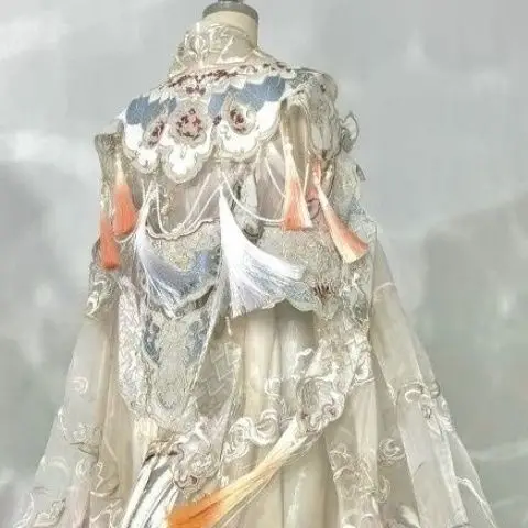 هان يون فنغ شيان كيو تحسين وي جين التطريز سوبر الجنية الربيع والخريف المرأة سوبر الجنية البطلة الجديدة Hanfu الثقيلة