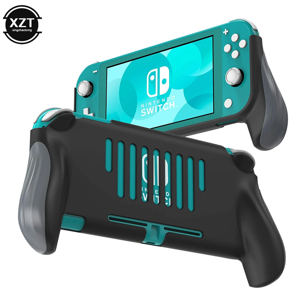 Nintendo switch lite aperto à prova de choque capa proteção escudo ergonômico lidar com grip console capa bracket escudo jogo accessaries