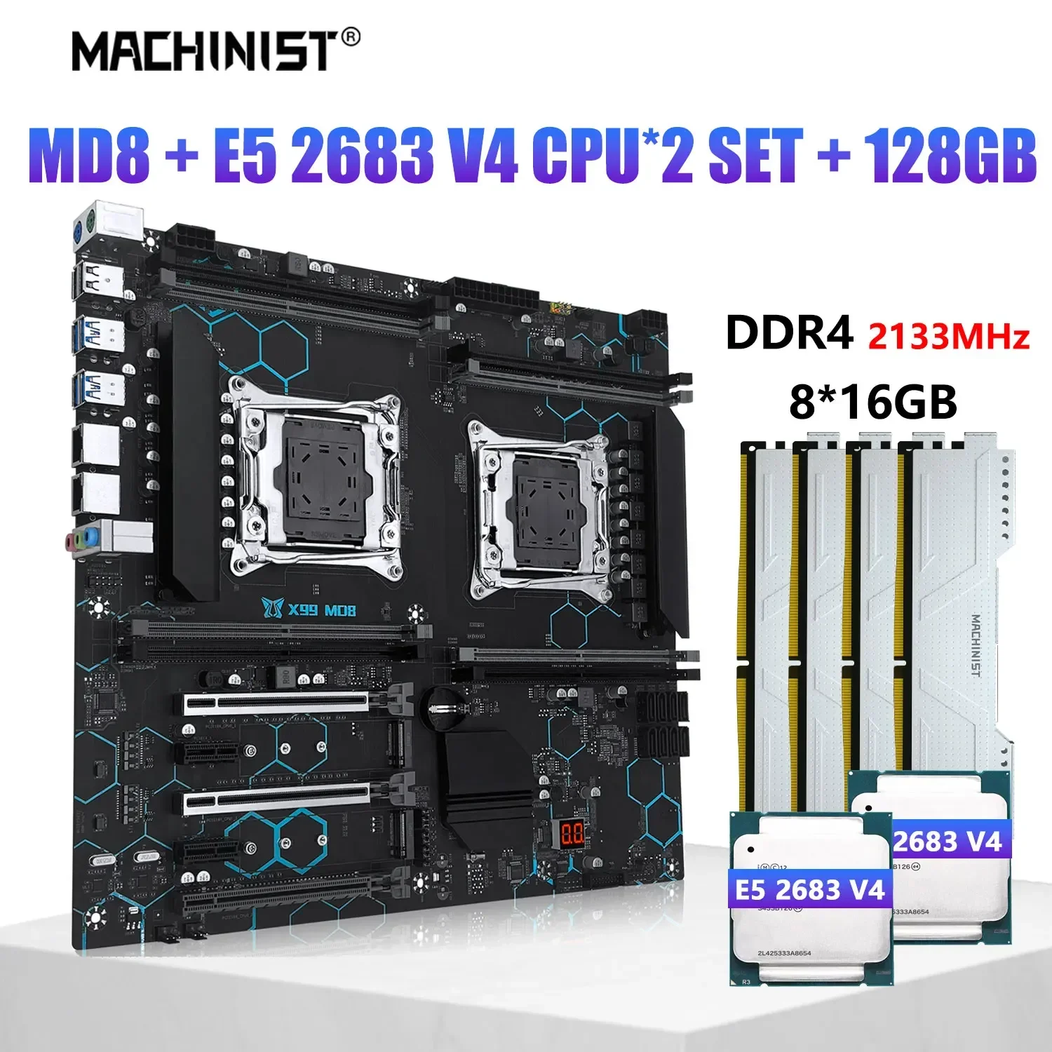 PCケース(自作PC用) XEON E5-2683 V4 dual/Ram 64G/SSD 512 XEON E5-2683 V4 dual/Ram 64G/SSD 512