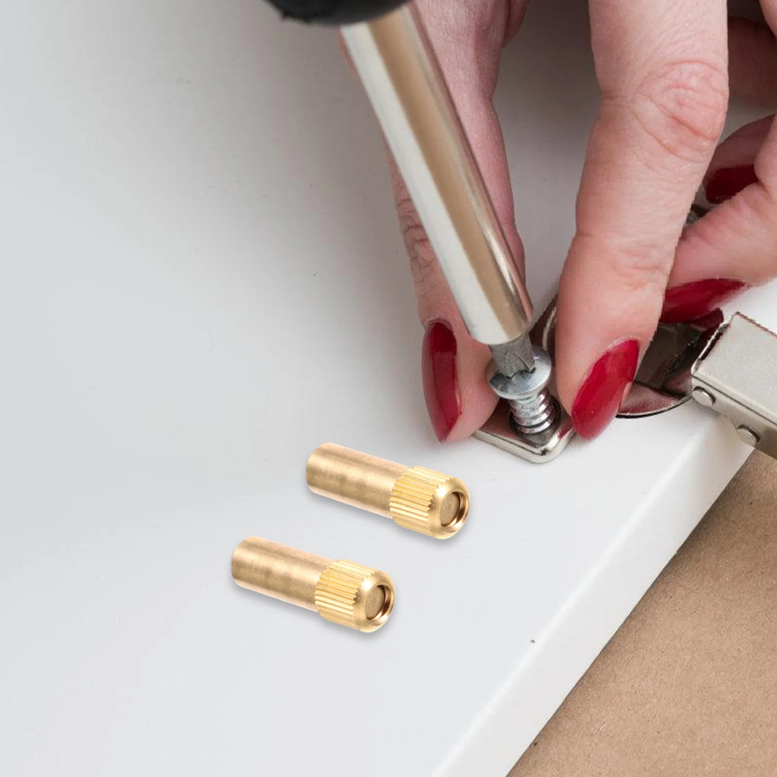 

4Pcs Pure Copper Shelf Support Pins Brass Design Cabinet Shelf Pegs for Wooden Shelves Wardrobes Furniture Storage