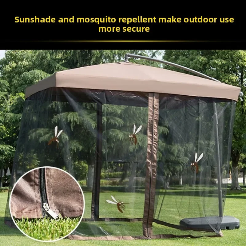 Outdoor parasol Garden  Mesh  Sun umbrella Mosquito net umbrella Terrace garden