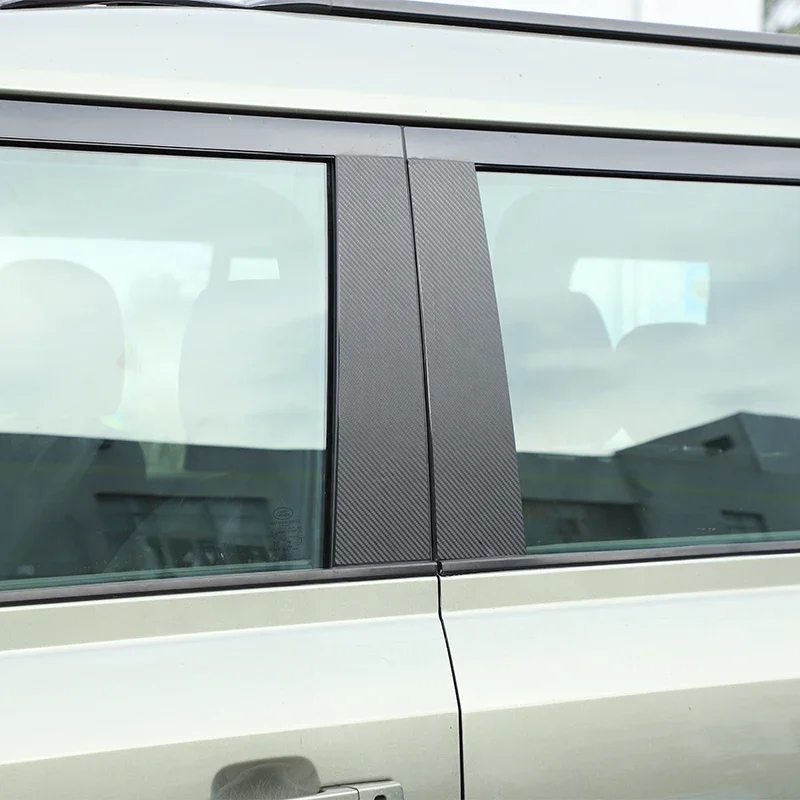 سيارة العمود الأوسط الوسطى PC نافذة الزخارف أعواد تزيين لاند روفر المدافع 110 2020-2024 B C عمود قطاع الملحقات