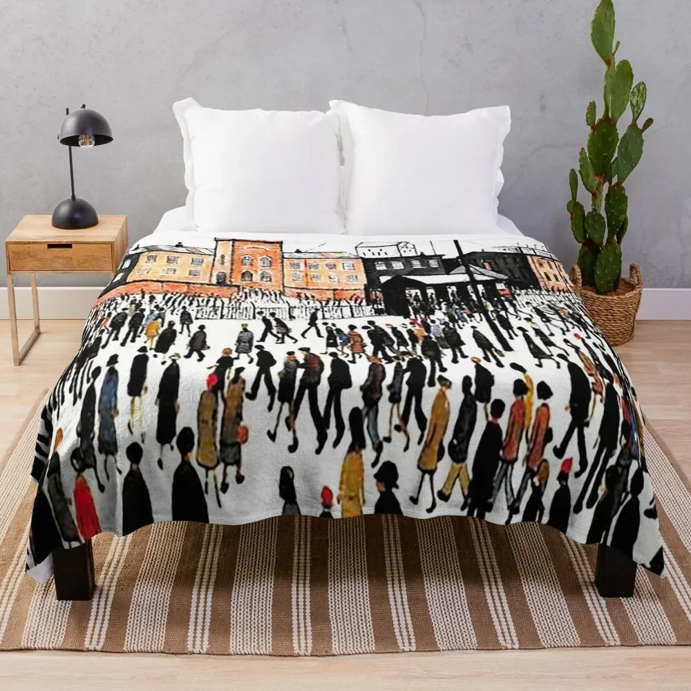 

l s lowry 1887 1976 C N 9 Throw Blanket Lightweight Warm Blanket for Indoor Outdoor Use