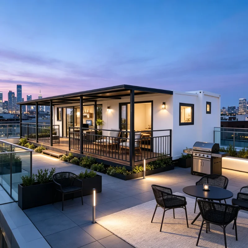 20/40 ft Luxury Prefabricated Expandable Container House Mobile 2 3 4 Bedroom Tiny House Fully Furnished Modular Home