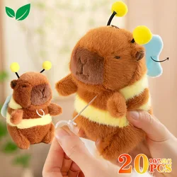 Cute Cartoon Capybara Pendant Capybara Drawing Jitterbug Wings Bee Water Dolphin Keychain Plush Bee Doll Bag Hanging Ornaments