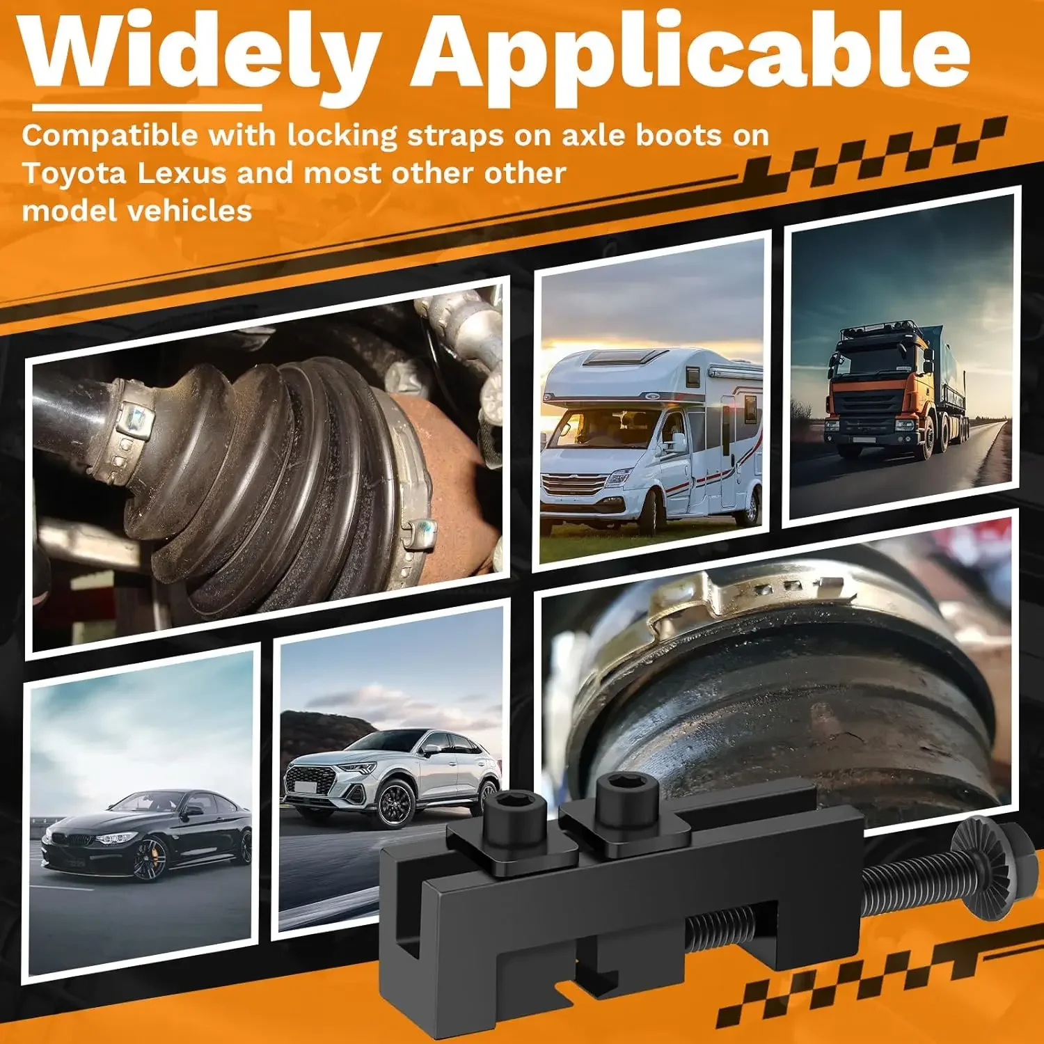 

Car Dust Boot Locking Straps Remover Drive Shaft CV Axle Boot Clamp Tool CV Boot Pliers for Toyota Lexus Car Accessories