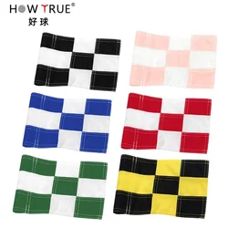 Mini Golf Flags Checkered 420D Nylon Mini Pin Flags for Yard Outdoor Home Backyard Garden