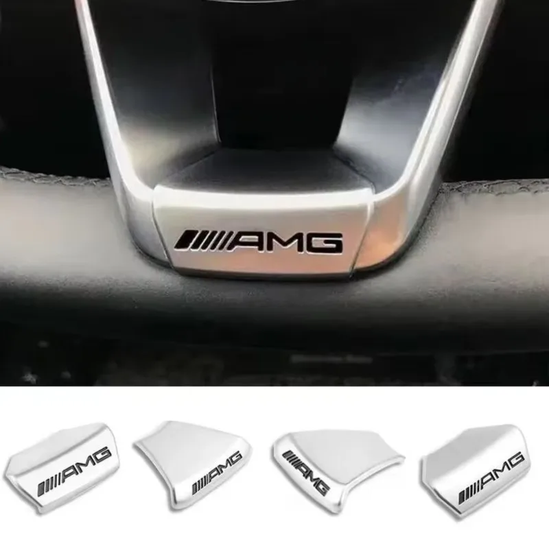 Für Mercedes Benz AMG GLC GLA GLB GLE GLS CLA W204 W205 W169 W176 Auto-Lenkrad-Emblem-Aufkleber Auto-Innenausstattung Zubehör