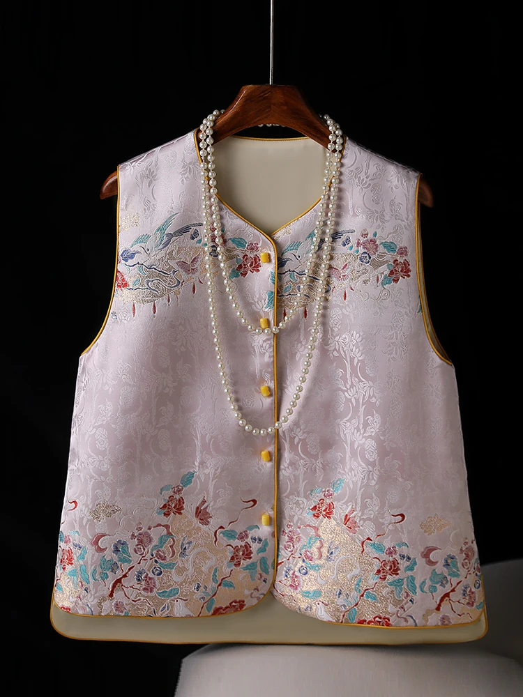 

Young Sle Chinese Jaet Women's Svel Top Outerwear Rvated Traditional Tang Suit Vintage Floral Pattern