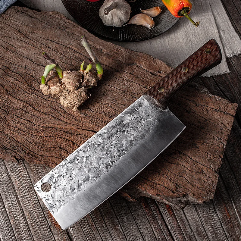 

Forged Stainless Steel Chinese Cleaver Slicing Kitchen Knife Chef Knives Fish Meat Vegetables Cutlery Cooking Slicing Tools