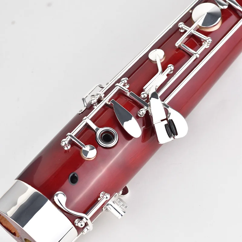 ANMUTIG-Professional C Bassoon with Silver Plated Button, Maple Tube Body