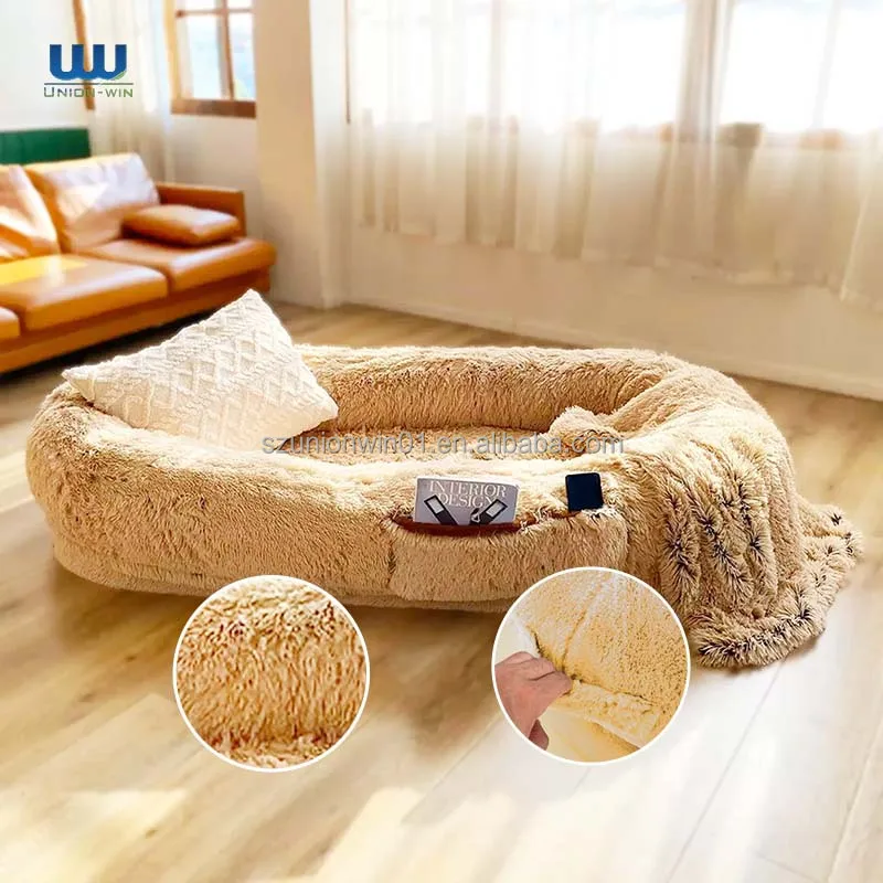 

cama para perros humanos folding lounge pet side reclining extra large popular round sofa lazy human dog bed