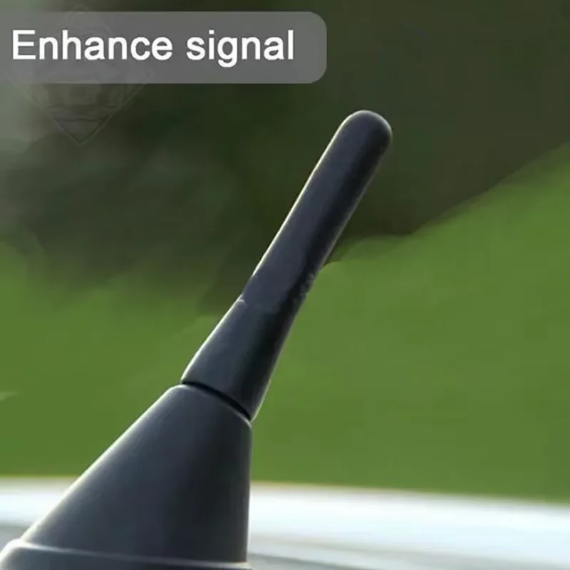

Strong Radio Roof Mount FM AM DAB Black 6.5cm Length Auto Universal with Screws Car Antenna Mini Short Vehicle Accessories