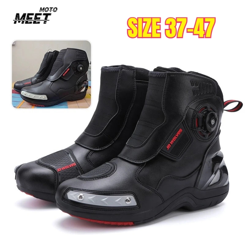 Motorcycle Professional Riding Boots Anti-fall Unisex Casual Cycling Shoe Men Outdoor High-top Cross-country Racing Boots