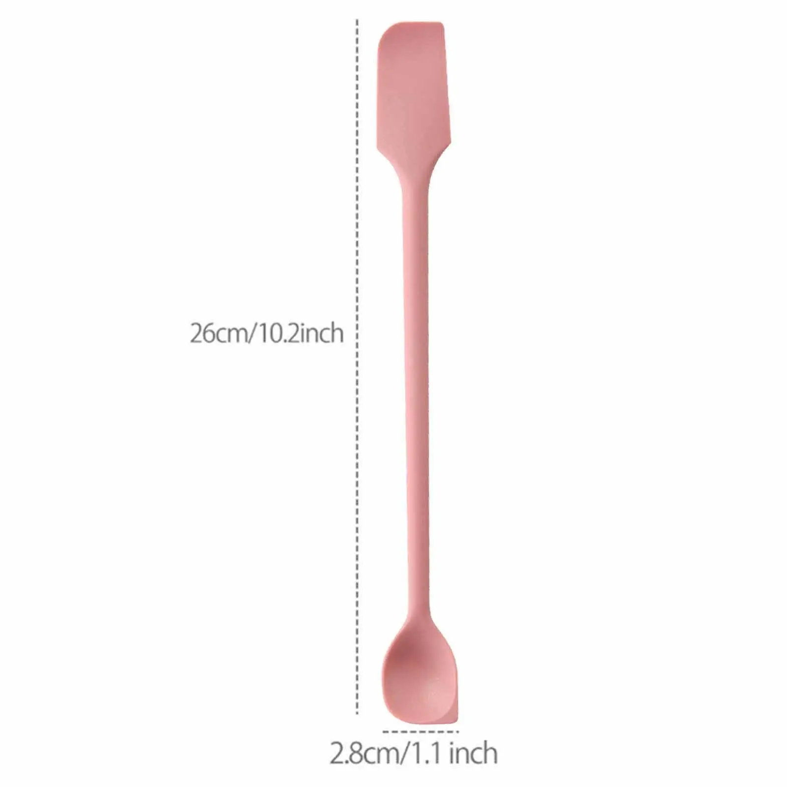 Silicone Spatulas Baking Spoon Cake Spoon Food Mixing for Liquid Foundation
